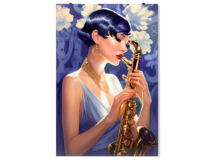 Golden Jazz Nights: Captivating Poster Designs Inspired by Legends"