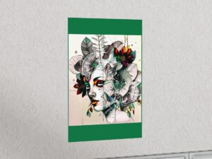 Mechanical Flora: The Imaginative Fusion of Tropical and Abstract Art