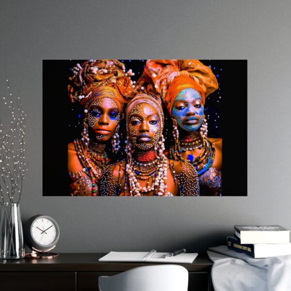 Marassa Trois: A Pearl-Adorned Tribute in Vodou Art - Image 2