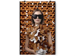Chic Chaos: Matrix Patterns in High Fashion Photography
