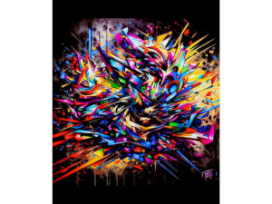 Luxe Urban Mirage: 3D Graffiti's Divine Play