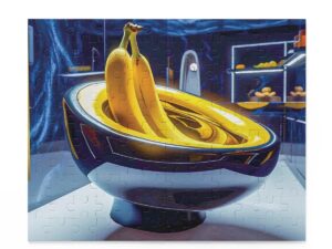 Quantum Plunge: The Banana Peel’s Odyssey in the Black Hole Bowl (120, 252, 500-pieces)