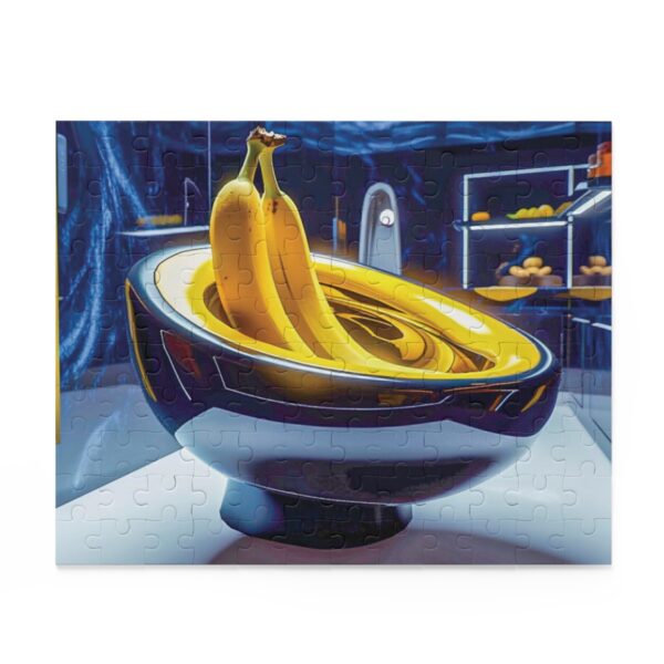 Quantum Plunge: The Banana Peel’s Odyssey in the Black Hole Bowl (120, 252, 500-pieces)