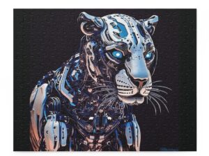 Apex Chrome: A Nocturnal Prowl in the Age of Machines Puzzle (120, 252, 500-Piece)