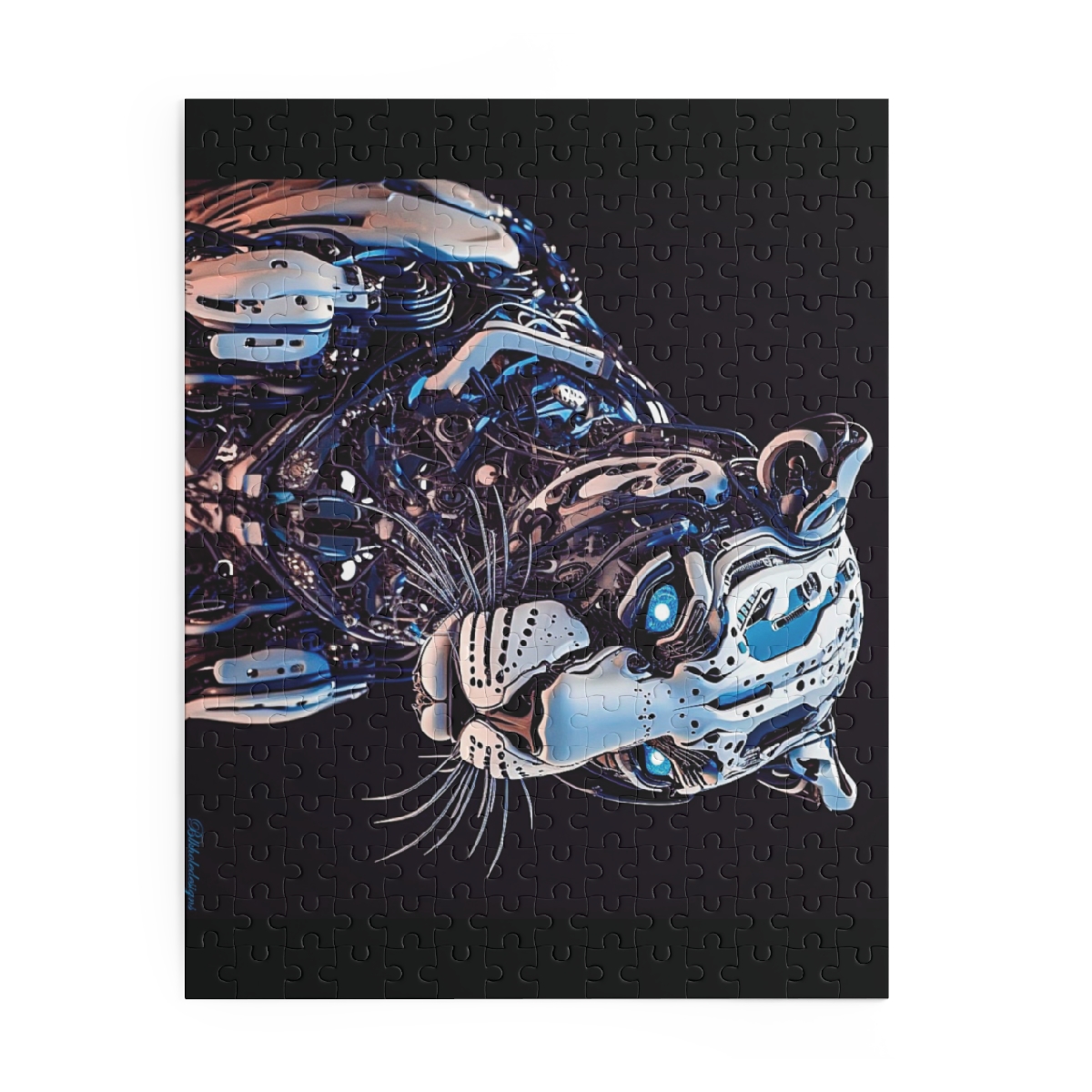 Apex Chrome: A Nocturnal Prowl in the Age of Machines Puzzle (120, 252, 500-Piece)