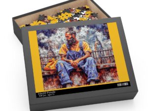 Pixelated Prophet: A Street Art Enigma Awaits Puzzle (120, 252, 500-Piece)