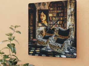 A Symphony of Textures: A Clock Where Art Meets Opulence