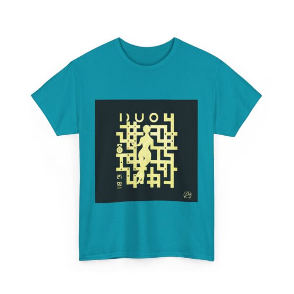 Labyrinthine Muse: The Art of Subtlety- Unisex Heavy Cotton Tee - Image 3